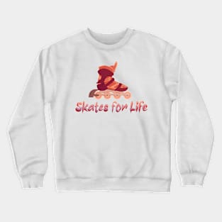 Red Skates for Life Crewneck Sweatshirt